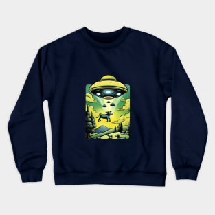 UFO Cow Abduction Crewneck Sweatshirt